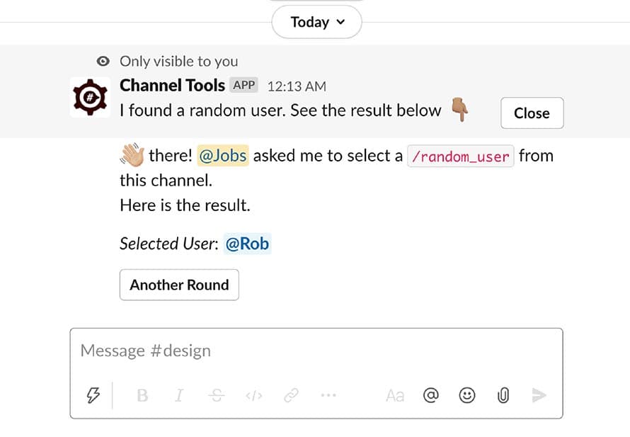 Randomly pick a member from a channel
